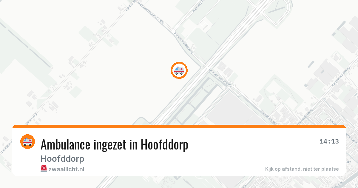 Ambulance ingezet in Hoofddorp — 29 jan 2026