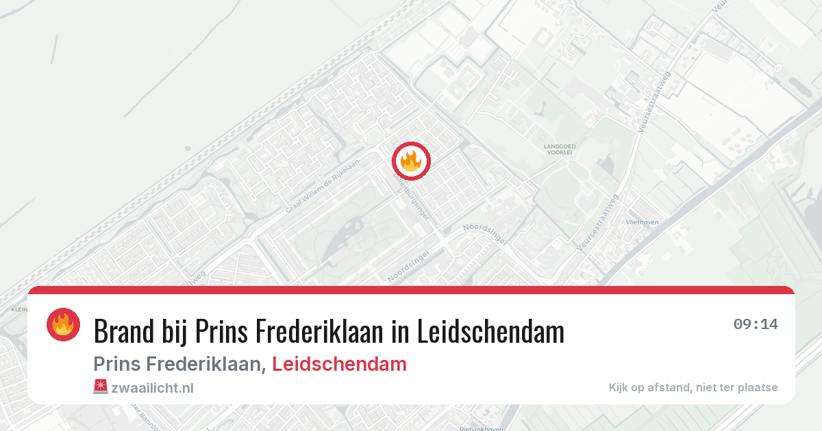 Brand bij Prins Frederiklaan in Leidschendam — 23 jun 2026