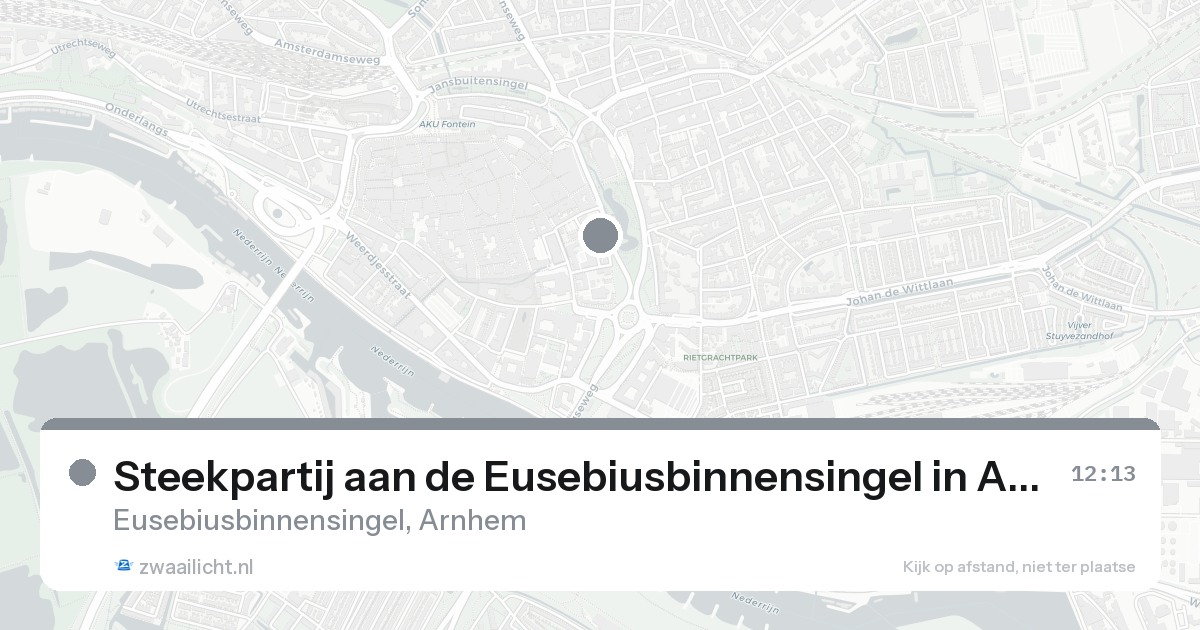 Steekpartij aan de Eusebiusbinnensingel in Arnhem — 25 aug 2026