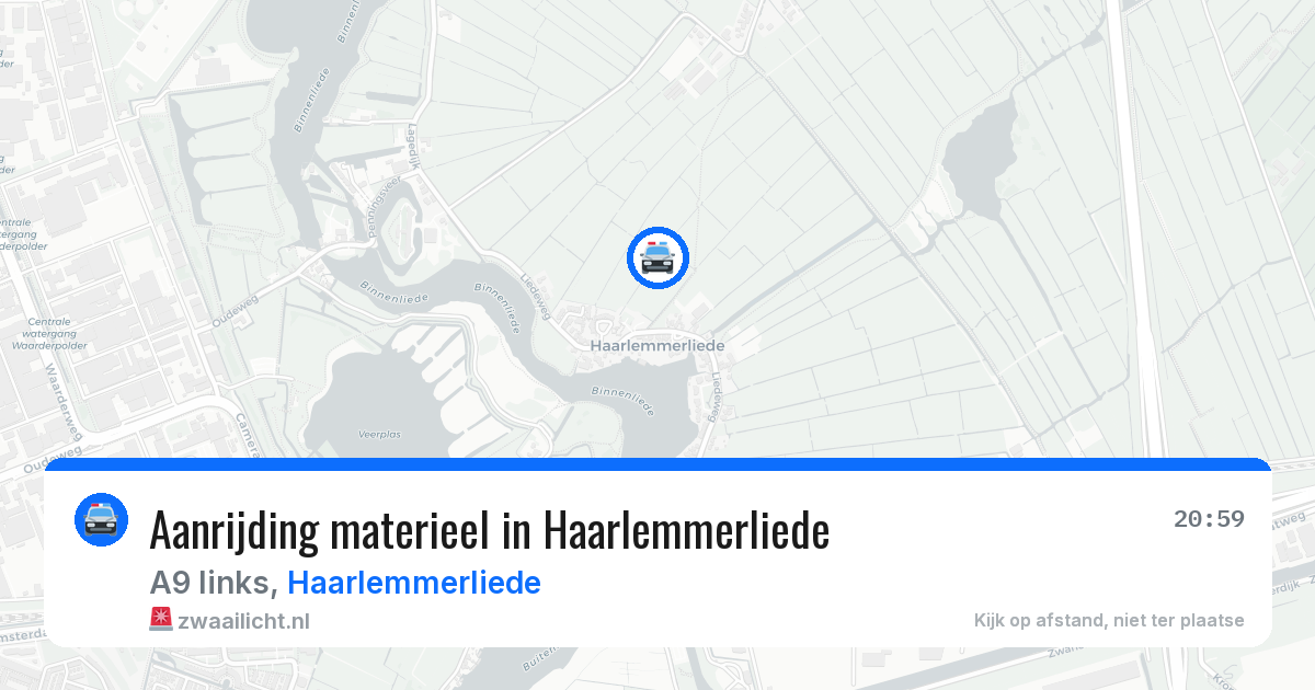 Aanrijding materieel in Haarlemmerliede — 23 jun 2026