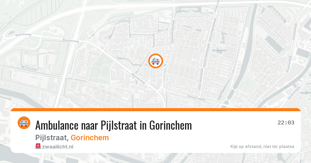 Ambulance naar Pijlstraat in Gorinchem — 19 mei 2026