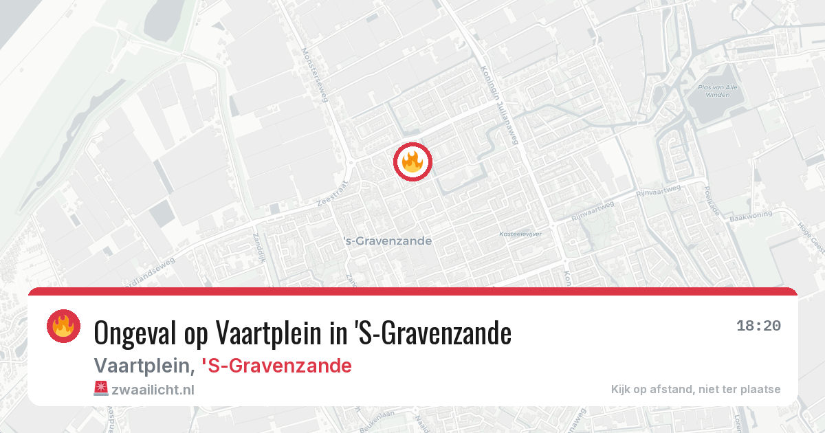 Ongeval op Vaartplein in 'S-Gravenzande — 3 mei 2026