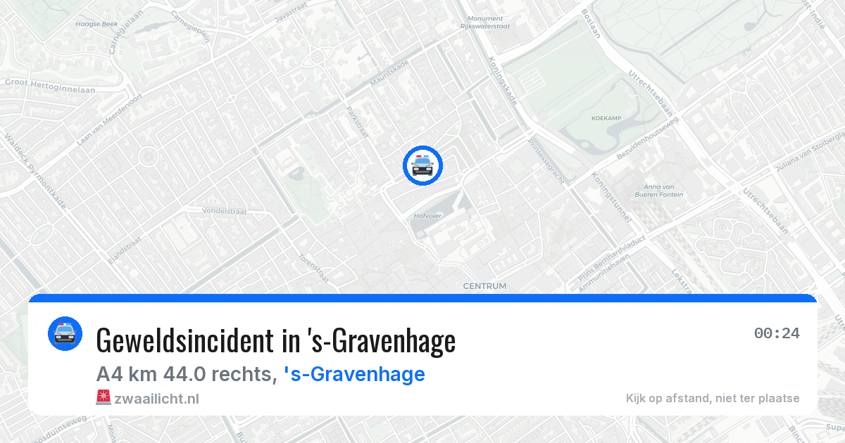 Geweldsincident in 's-Gravenhage — 4 aug 2026