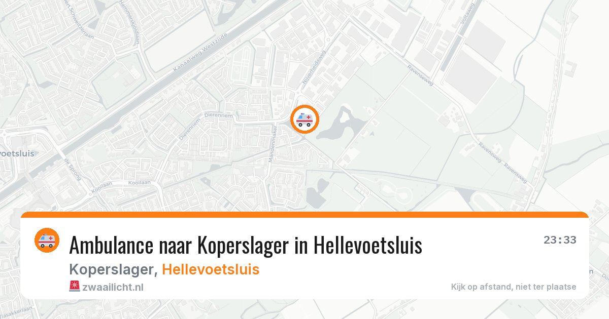 Ambulance naar Koperslager in Hellevoetsluis — 13 jun 2026