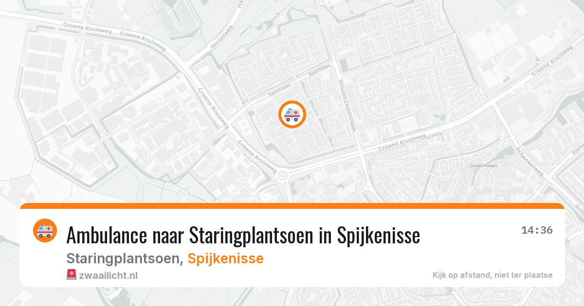 Ambulance naar Staringplantsoen in Spijkenisse — 13 aug 2026