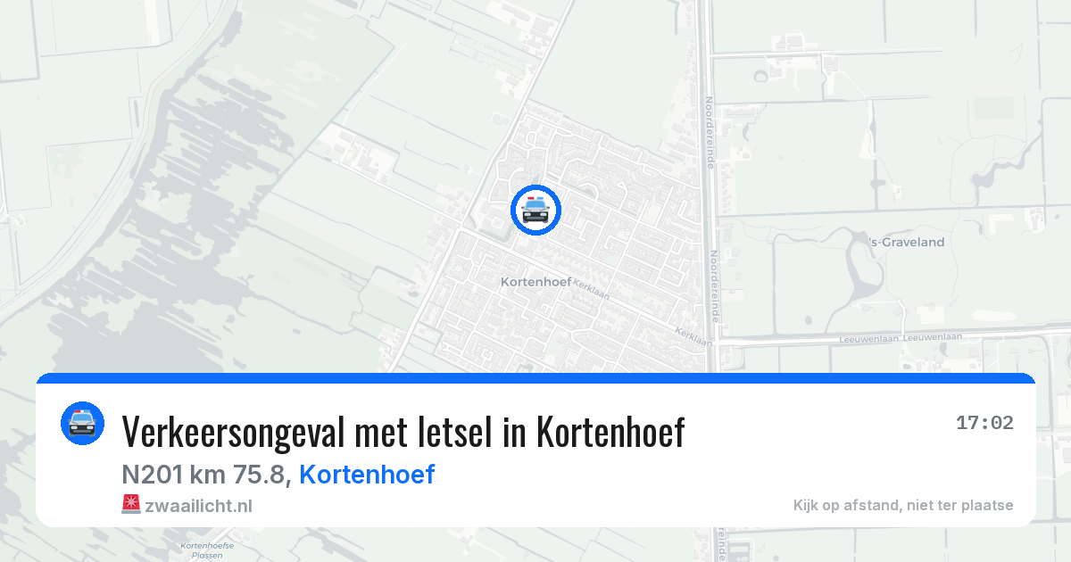 Verkeersongeval met letsel in Kortenhoef — 29 mei 2026