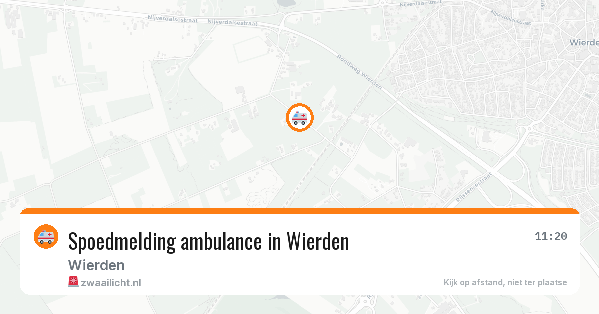 Spoedmelding ambulance in Wierden — 5 aug 2026