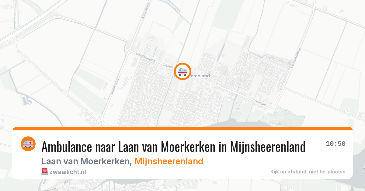 Ambulance naar Laan van Moerkerken in Mijnsheerenland — 1 aug 2026