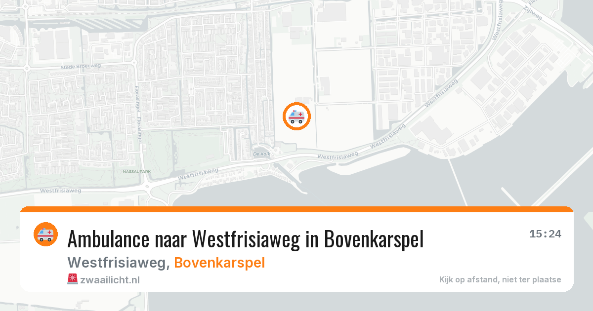 Ambulance naar Westfrisiaweg in Bovenkarspel — 5 aug 2026