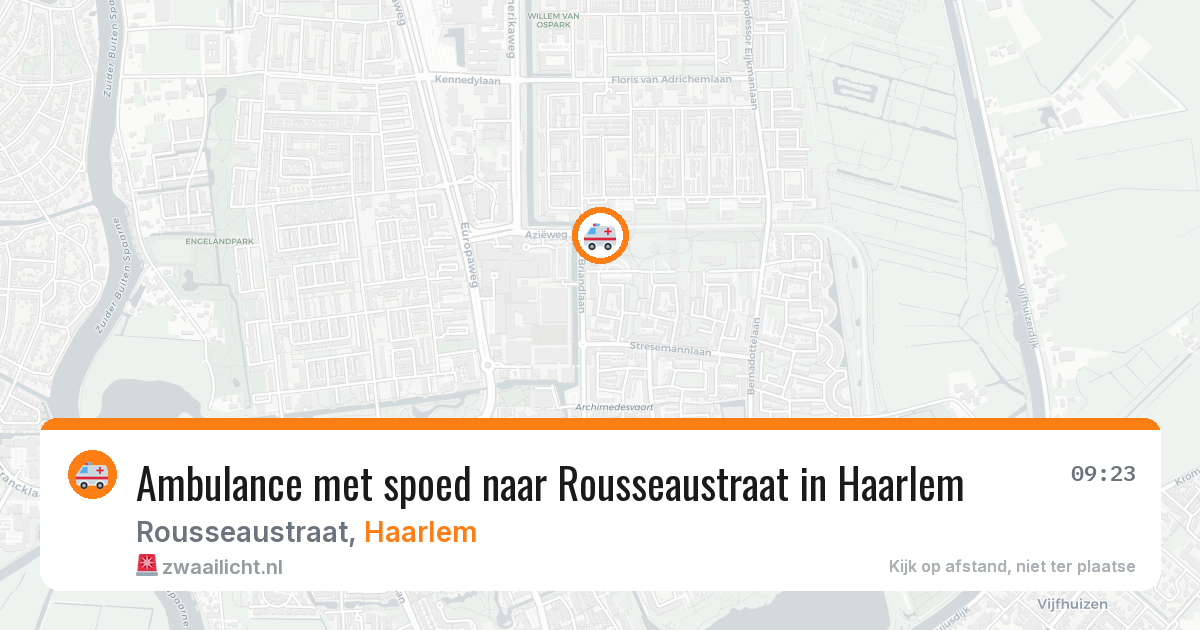 Ambulance met spoed naar Rousseaustraat in Haarlem — 31 jan 2026