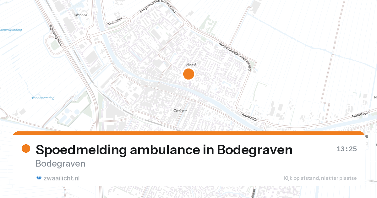 Spoedmelding ambulance in Bodegraven — 7 mei 2026