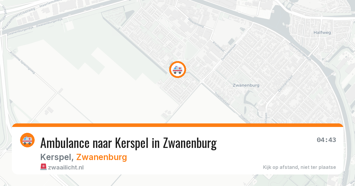 Ambulance naar Kerspel in Zwanenburg — 5 aug 2026