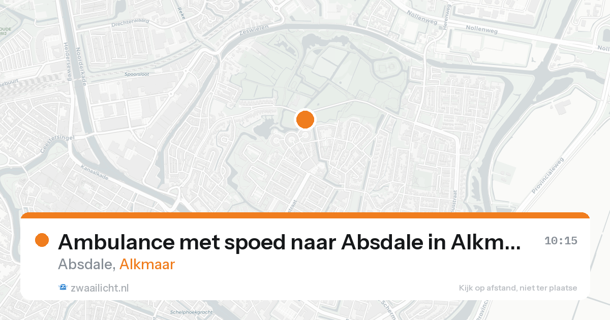 Ambulance met spoed naar Absdale in Alkmaar — 31 jan 2026