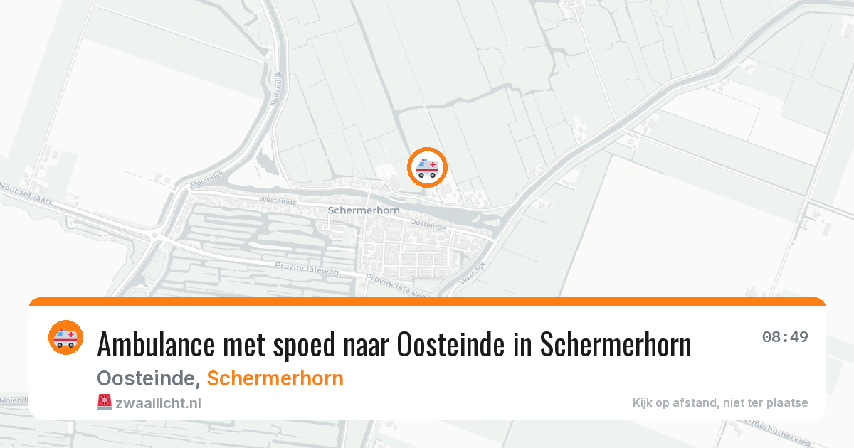 Ambulance met spoed naar Oosteinde in Schermerhorn — 27 feb 2026