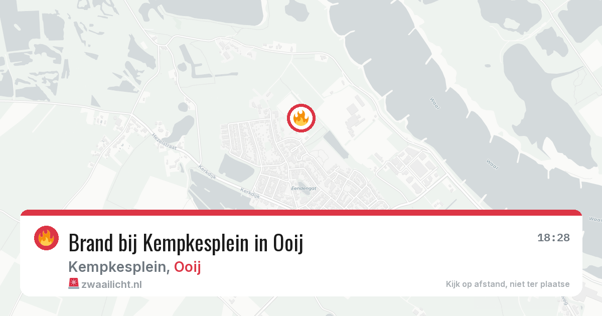Brand bij Kempkesplein in Ooij — 28 jun 2026