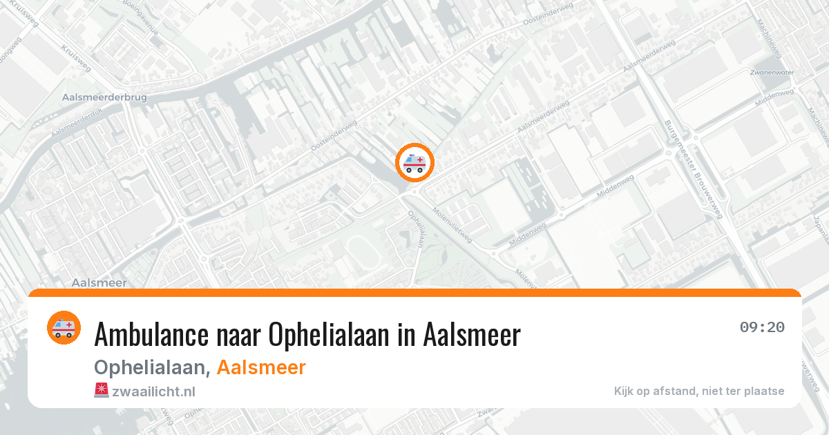 Ambulance naar Ophelialaan in Aalsmeer — 17 jun 2026