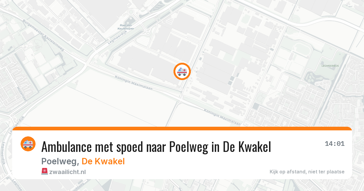 Ambulance met spoed naar Poelweg in De Kwakel — 27 mei 2026