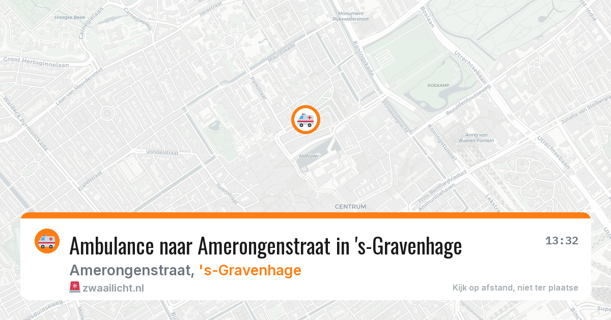 Ambulance naar Amerongenstraat in 's-Gravenhage — 2 feb 2026