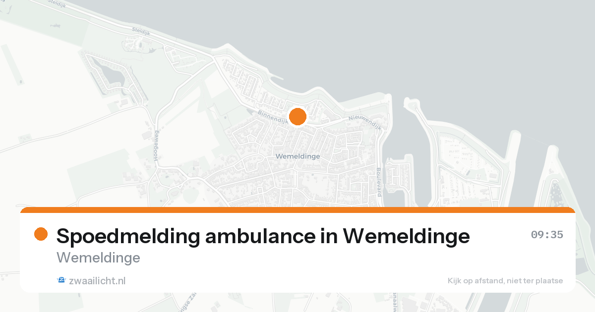 Spoedmelding ambulance in Wemeldinge — 7 feb 2026