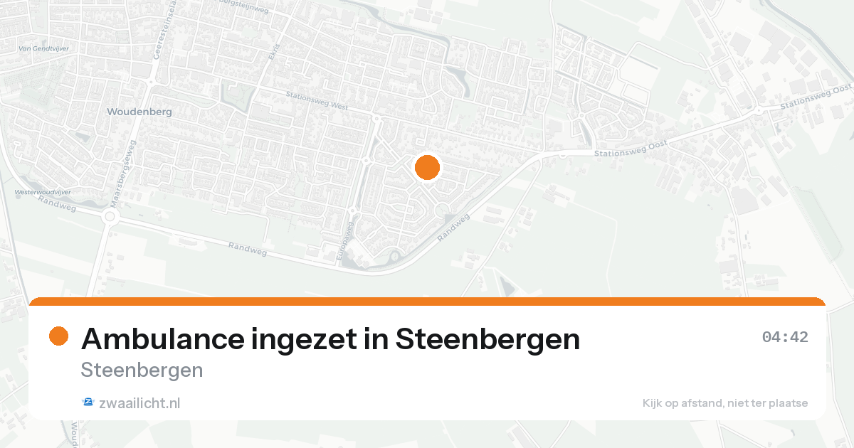 Ambulance ingezet in Steenbergen — 8 feb 2026