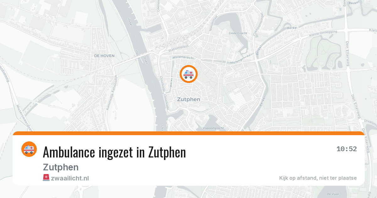 Ambulance ingezet in Zutphen — 18 jun 2026