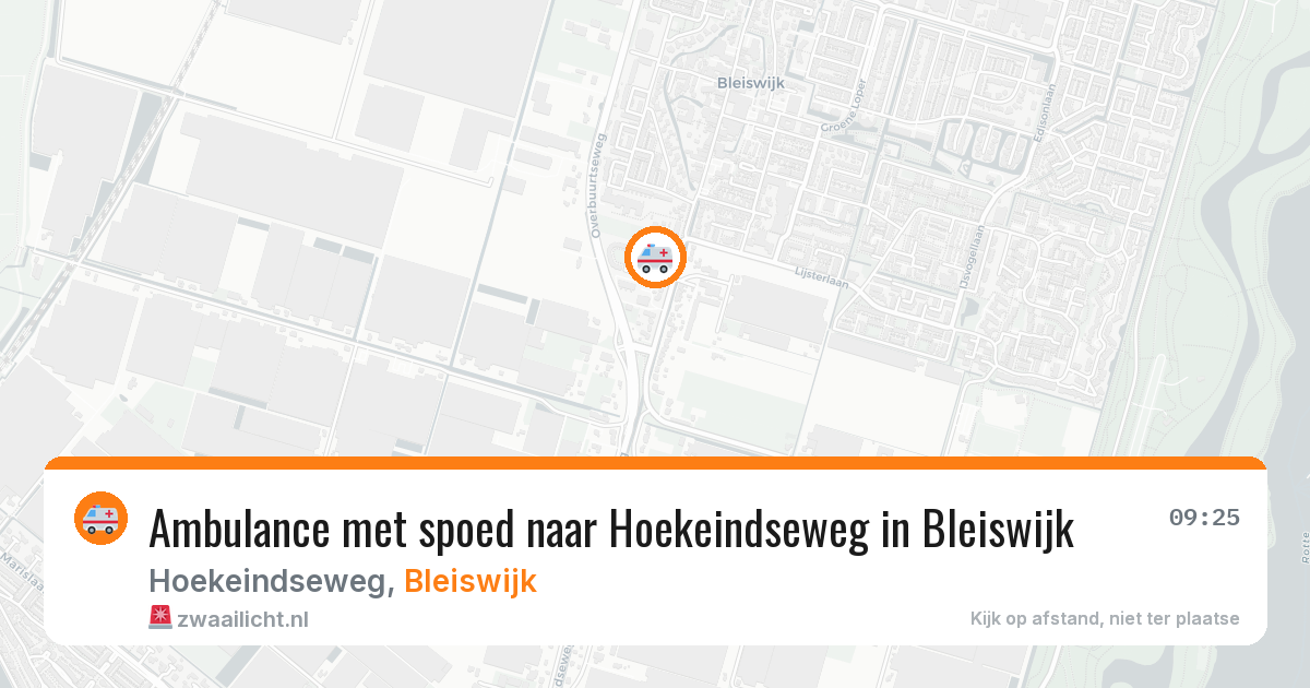 Ambulance met spoed naar Hoekeindseweg in Bleiswijk — 3 mei 2026