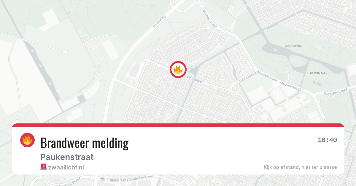 Brandweer melding — 14 jun 2026