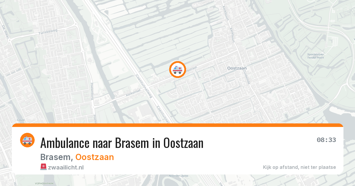 Ambulance naar Brasem in Oostzaan — 26 jul 2026