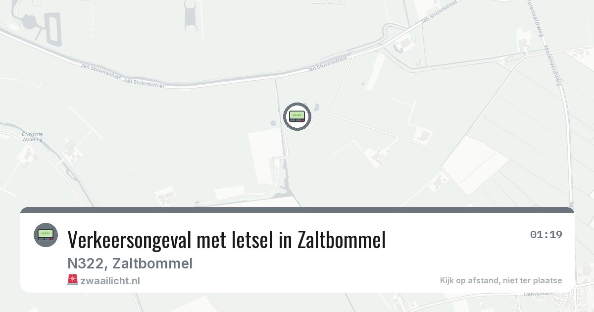 Verkeersongeval met letsel in Zaltbommel — 16 jul 2026