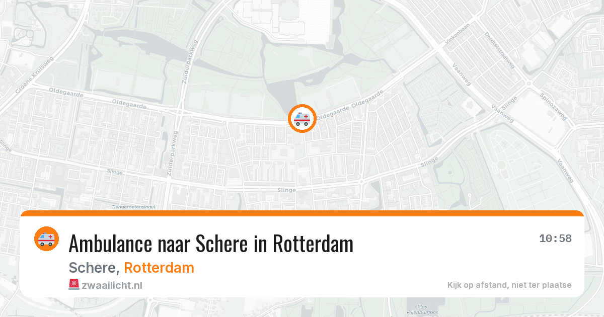 Ambulance naar Schere in Rotterdam — 8 jun 2026
