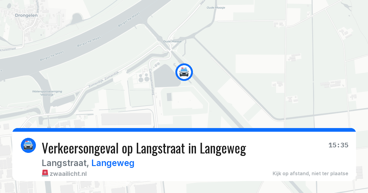 Verkeersongeval op Langstraat in Langeweg — 25 apr 2026