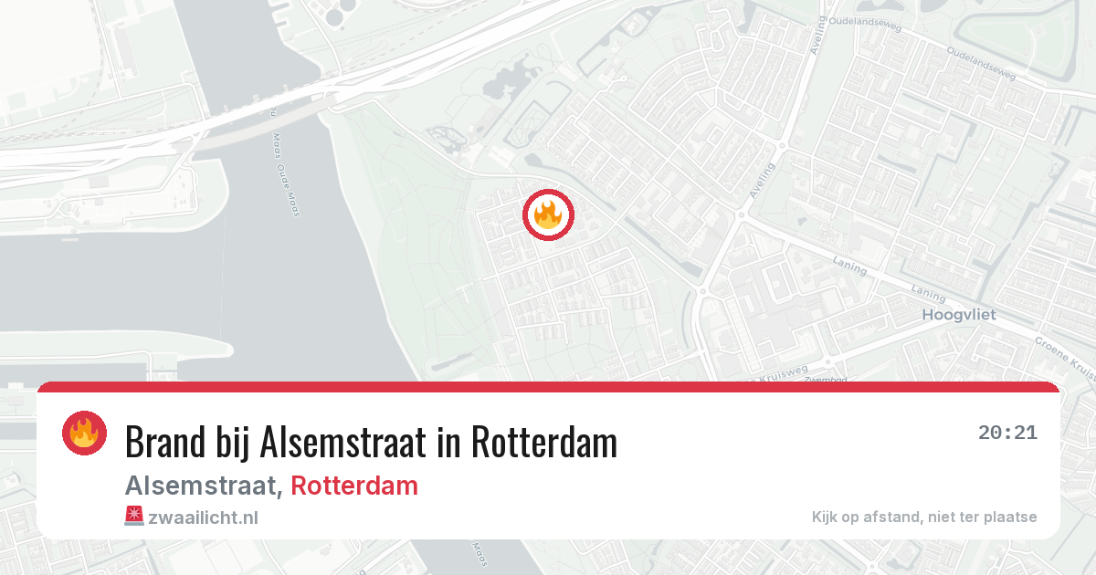 Brand bij Alsemstraat in Rotterdam — 16 jun 2026