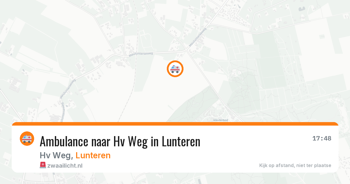 Ambulance naar Hv Weg in Lunteren — 9 jun 2026