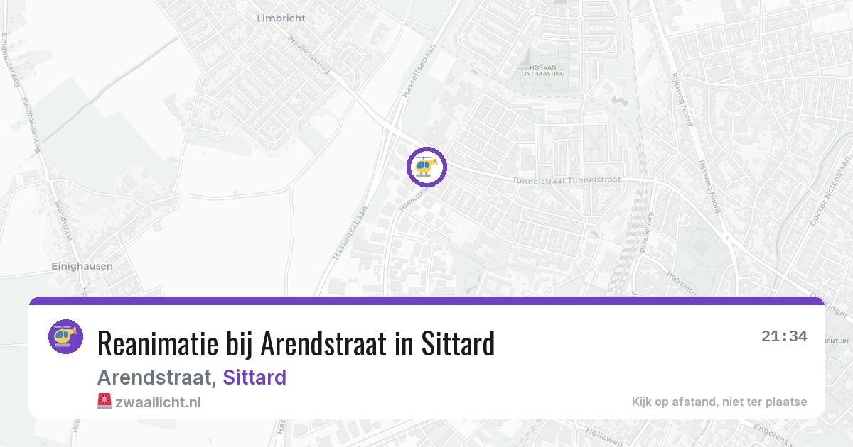 Reanimatie bij Arendstraat in Sittard — 30 jul 2026