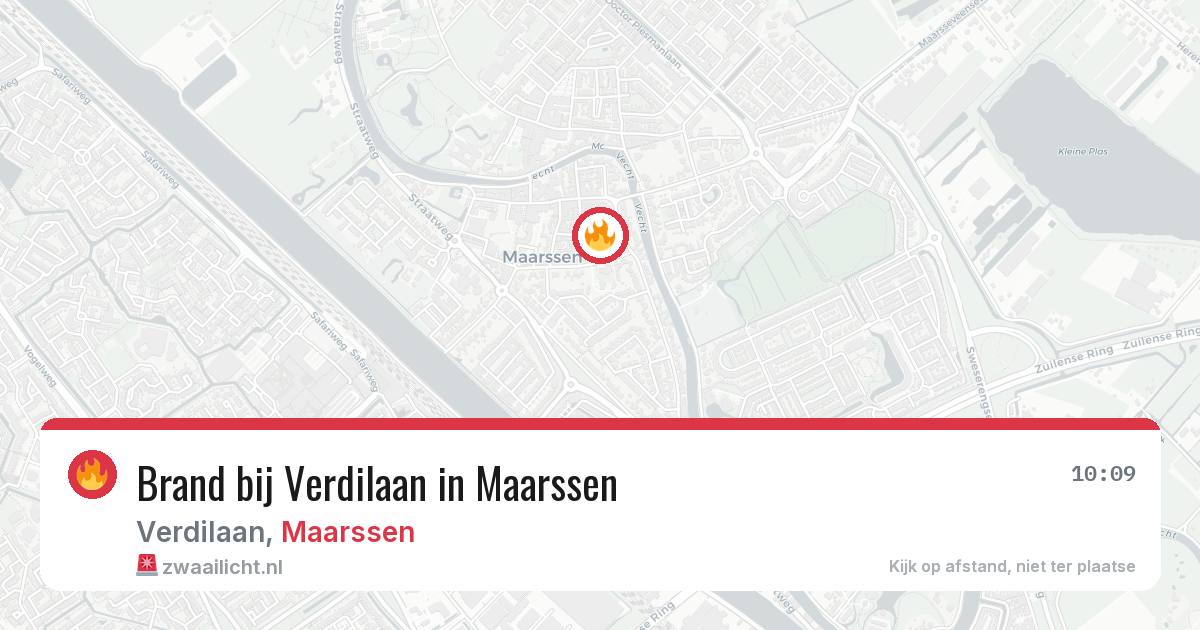 Brand bij Verdilaan in Maarssen — 22 mei 2026