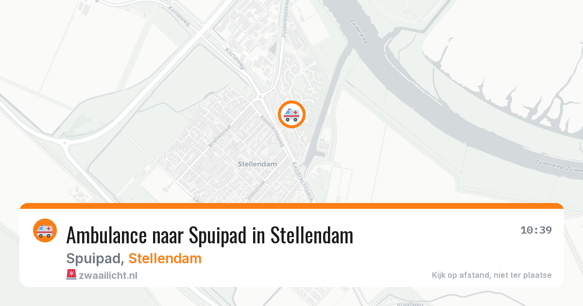 Ambulance naar Spuipad in Stellendam — 23 mrt 2026