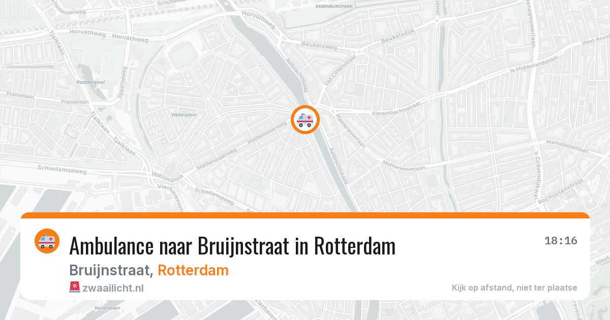Ambulance naar Bruijnstraat in Rotterdam — 23 jul 2026