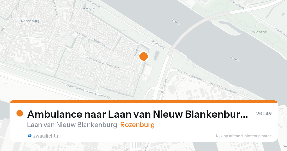 Ambulance naar Laan van Nieuw Blankenburg in Rozenburg — 30 jan 2026
