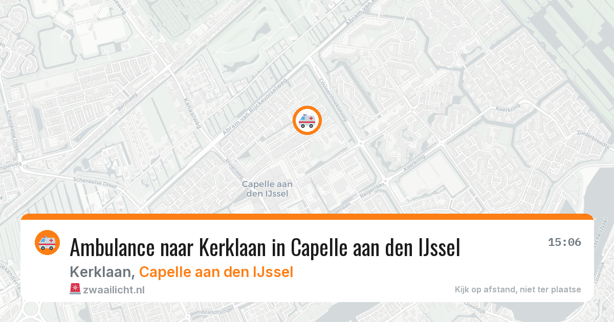 Ambulance naar Kerklaan in Capelle aan den IJssel — 1 apr 2026