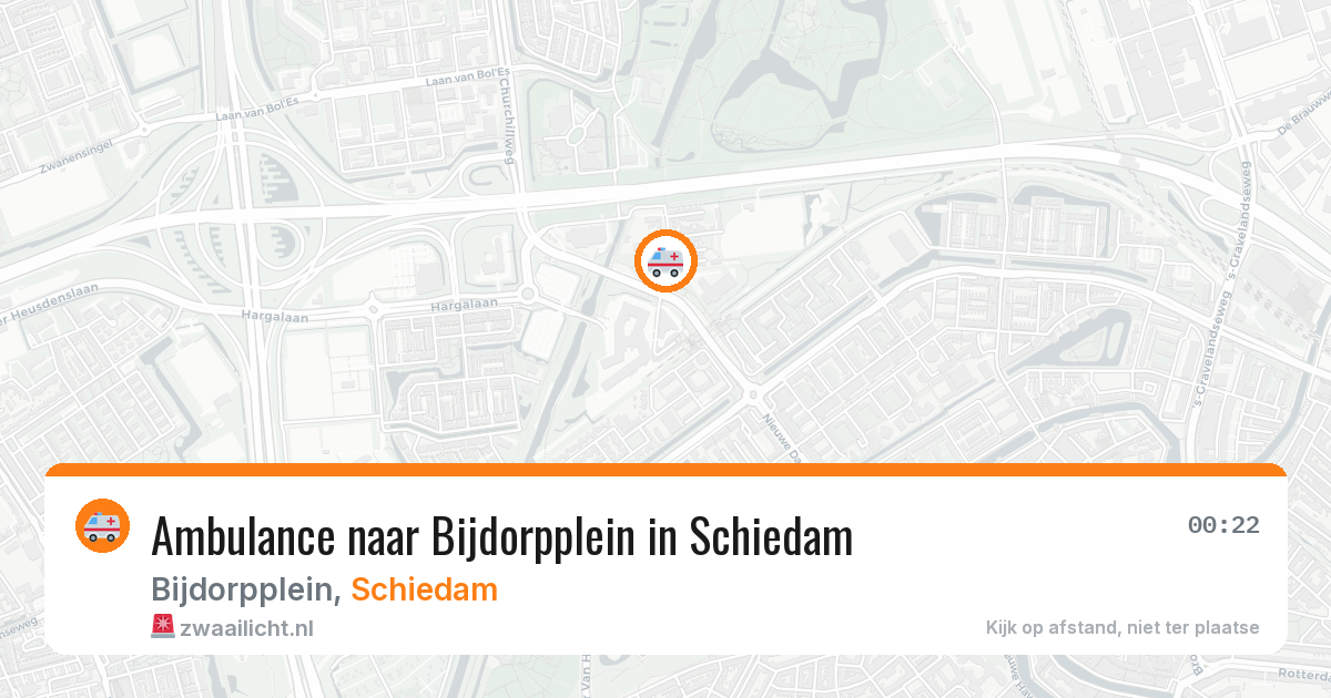 Ambulance naar Bijdorpplein in Schiedam — 26 mei 2026