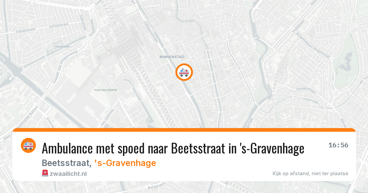 Ambulance met spoed naar Beetsstraat in 's-Gravenhage — 5 mrt 2026