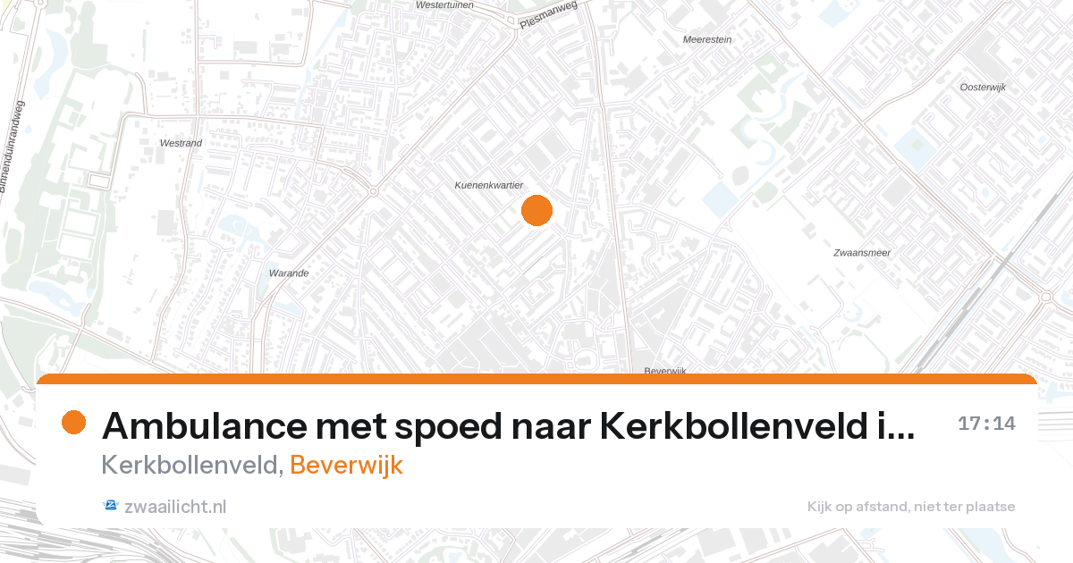 Ambulance met spoed naar Kerkbollenveld in Beverwijk — 24 aug 2026