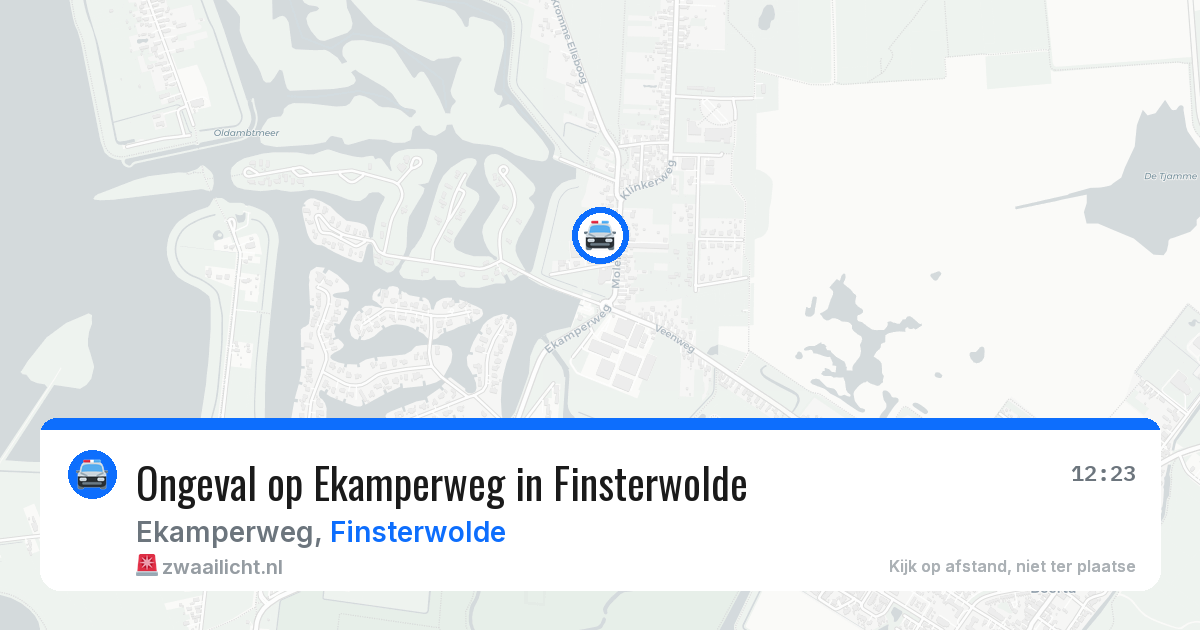 Ongeval op Ekamperweg in Finsterwolde — 5 aug 2026