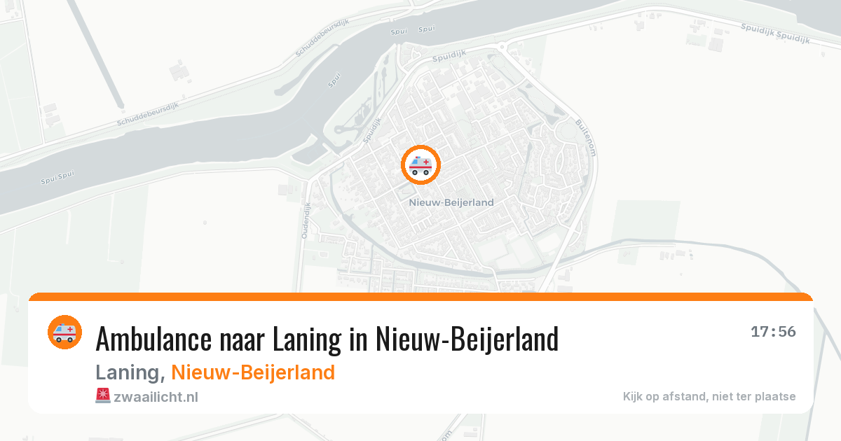 Ambulance naar Laning in Nieuw-Beijerland — 12 aug 2026