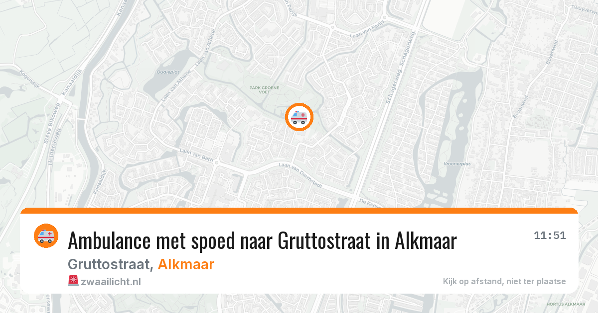Ambulance met spoed naar Gruttostraat in Alkmaar — 3 apr 2026