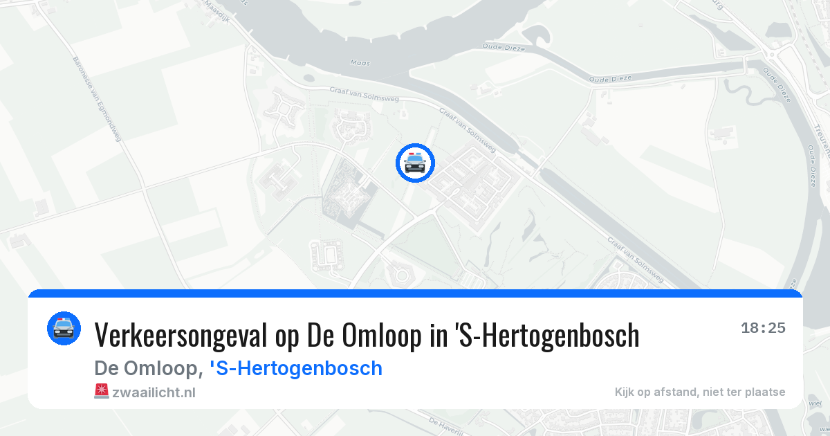 Verkeersongeval op De Omloop in 'S-Hertogenbosch — 10 apr 2026