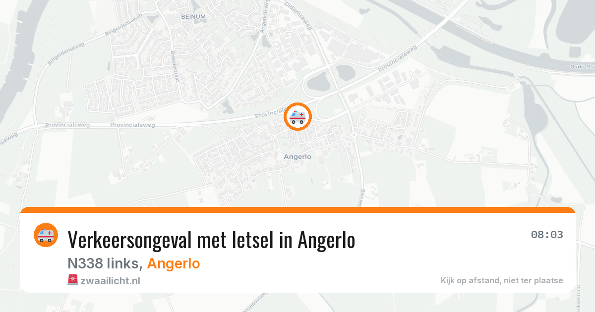 Verkeersongeval met letsel in Angerlo — 26 jan 2026