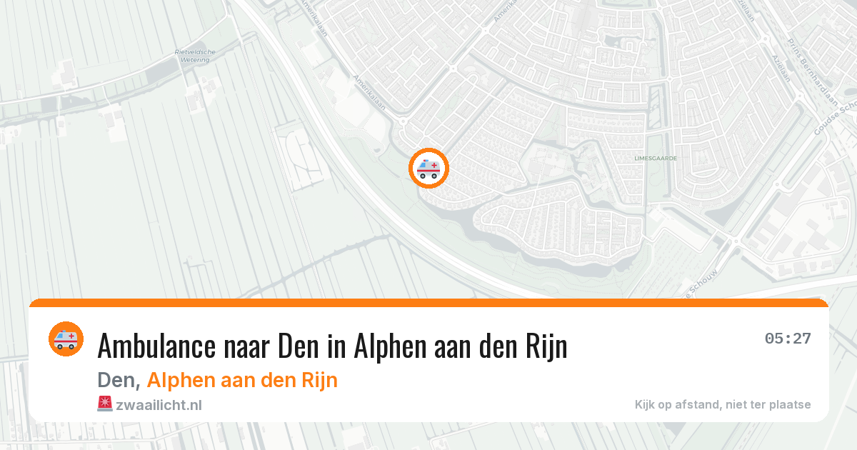 Ambulance naar Den in Alphen aan den Rijn — 15 jun 2026