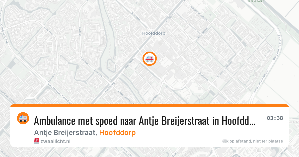 Ambulance met spoed naar Antje Breijerstraat in Hoofddorp — 3 feb 2026