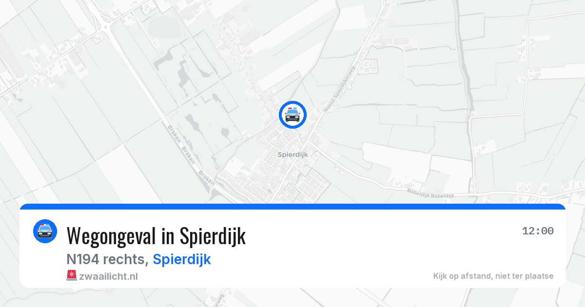 Wegongeval in Spierdijk — 4 jun 2026